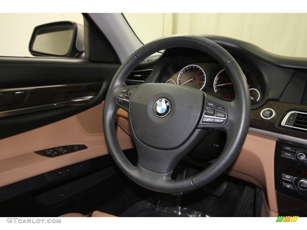 2011 7 Series 740Li Sedan - Cashmere Silver Metallic / Saddle/Black Nappa Leather photo #31