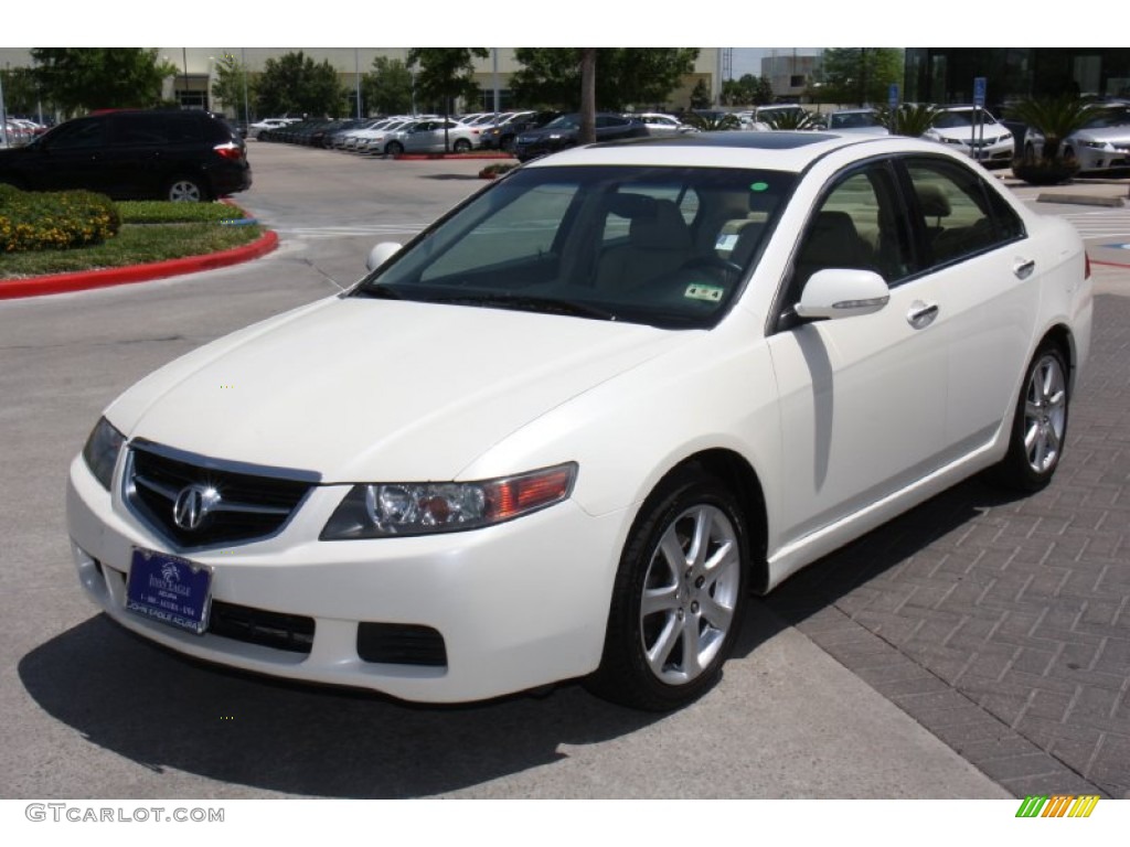 2005 TSX Sedan - Premium White Pearl / Parchment photo #2