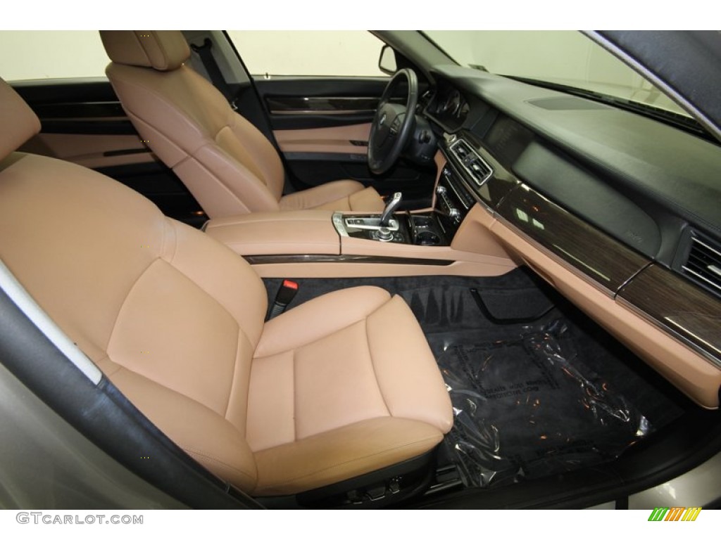 2011 7 Series 740Li Sedan - Cashmere Silver Metallic / Saddle/Black Nappa Leather photo #40