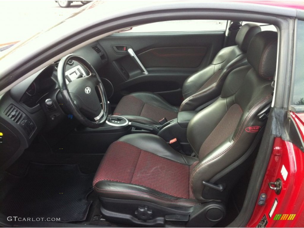 2006 Tiburon GT - Electric Red / Black/Red photo #9