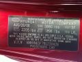 5F: Electric Red 2006 Hyundai Tiburon GT Color Code
