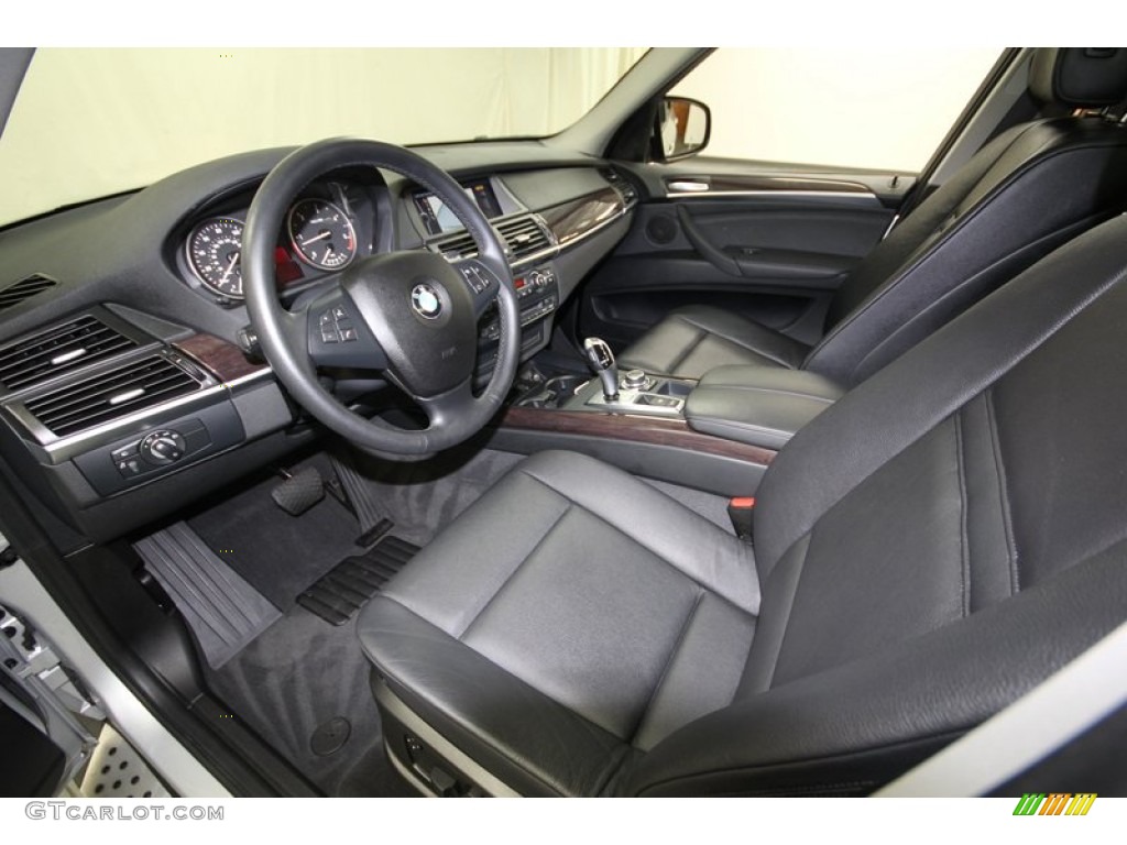 Black Interior 2010 BMW X5 xDrive35d Photo #80098061