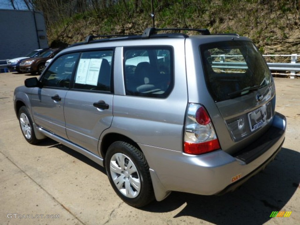 2008 Forester 2.5 X - Steel Silver Metallic / Graphite Gray photo #2