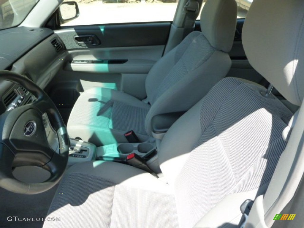 2008 Forester 2.5 X - Steel Silver Metallic / Graphite Gray photo #10