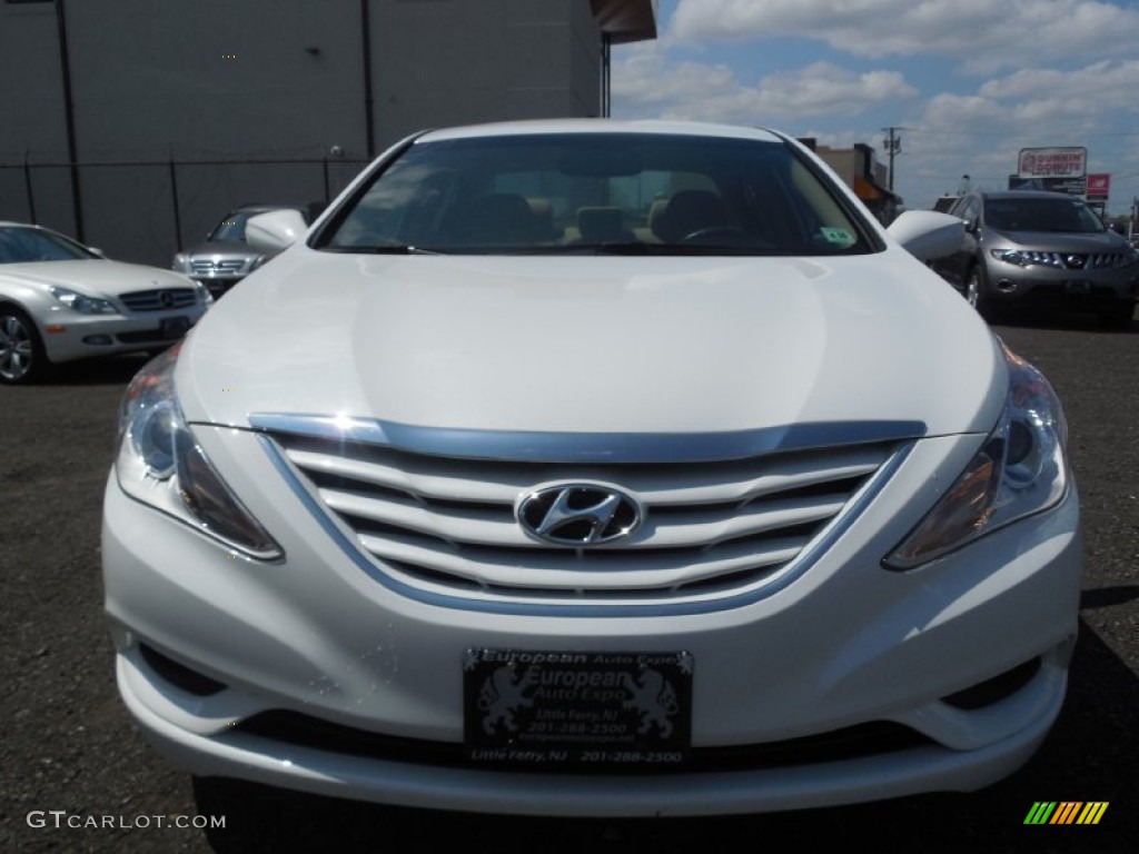 2011 Sonata GLS - Pearl White / Camel photo #2