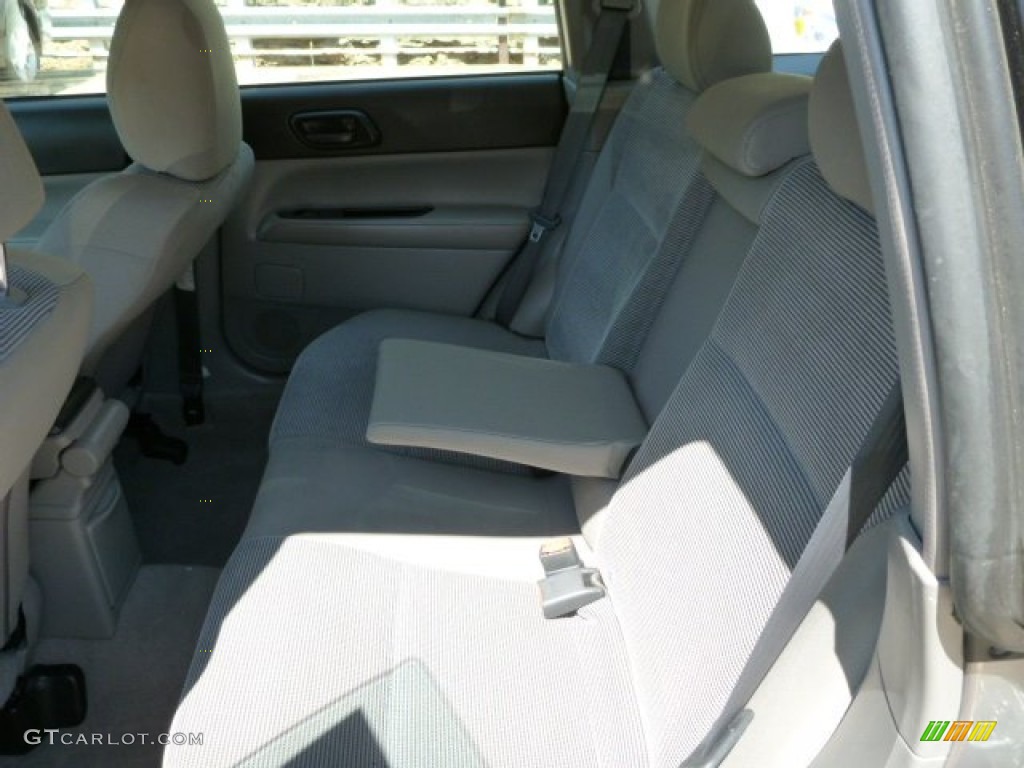 2008 Forester 2.5 X - Steel Silver Metallic / Graphite Gray photo #11