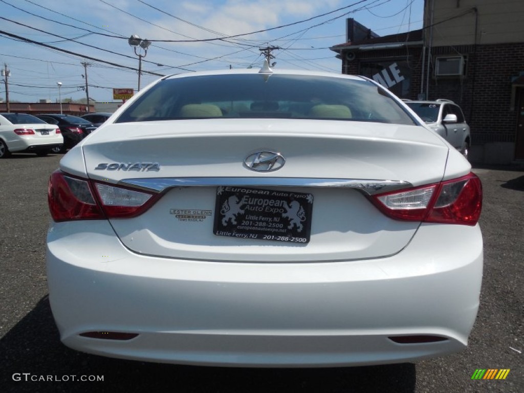 2011 Sonata GLS - Pearl White / Camel photo #5