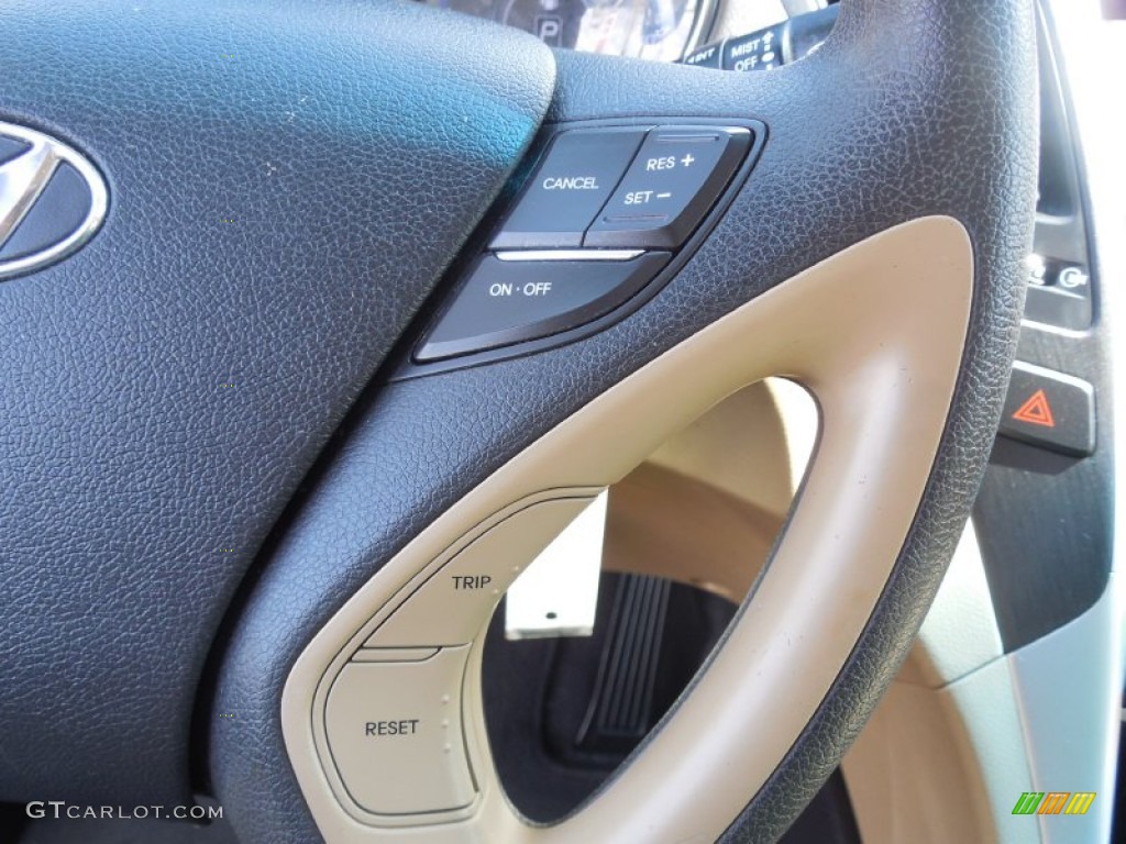 2011 Sonata GLS - Pearl White / Camel photo #12