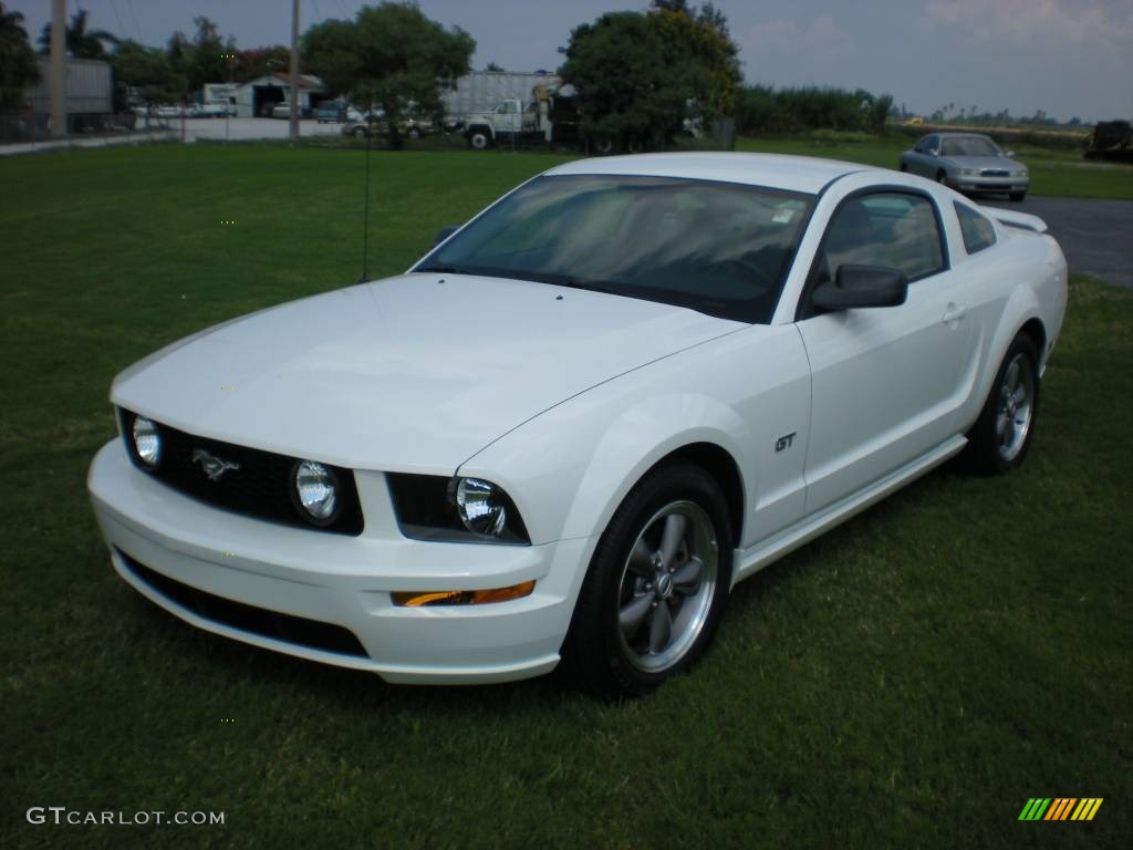 2006 Mustang GT Premium Coupe - Performance White / Light Graphite photo #9
