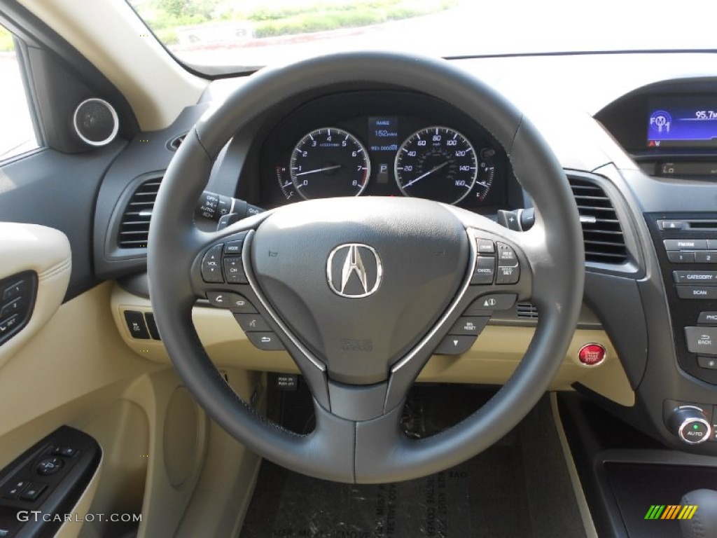 2013 Acura RDX AWD Parchment Steering Wheel Photo #80100046