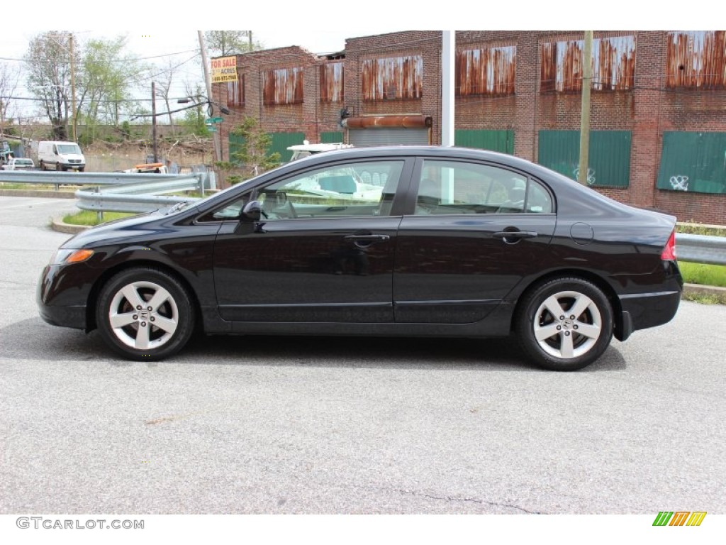 Nighthawk Black Pearl 2008 Honda Civic EX Sedan Exterior Photo #80100454