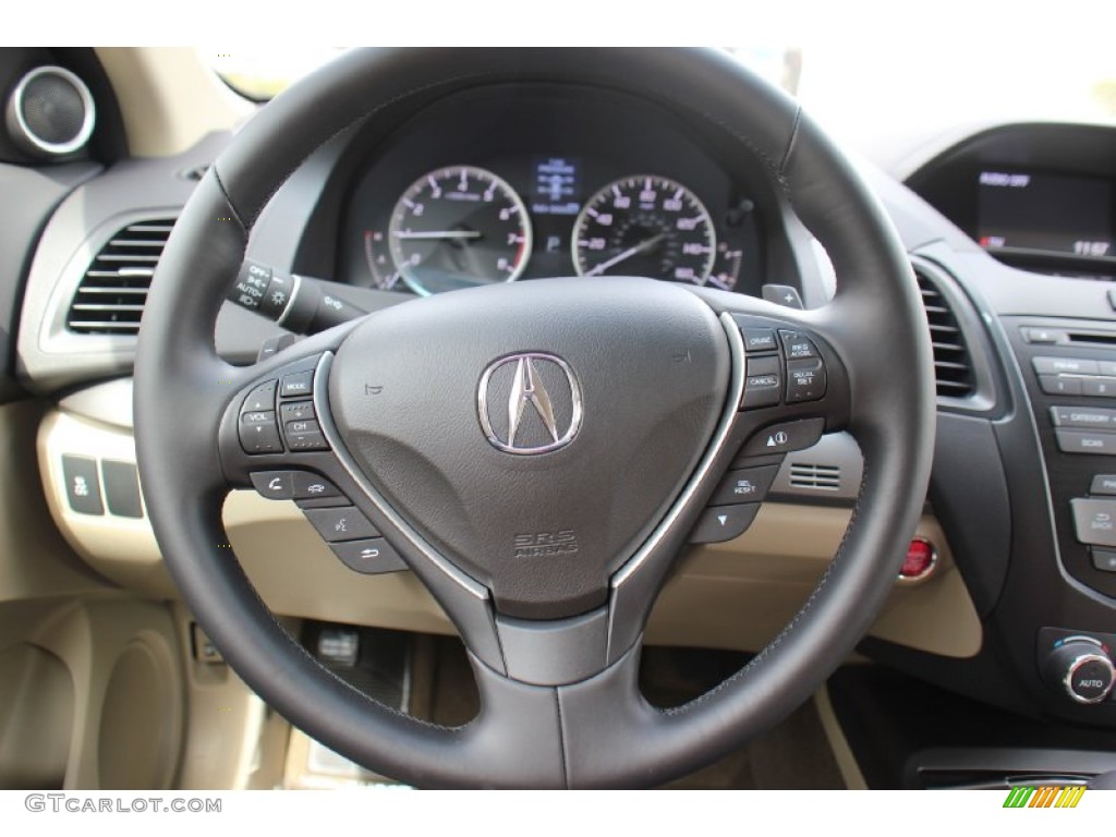 2013 Acura RDX Standard RDX Model Parchment Steering Wheel Photo #80101407