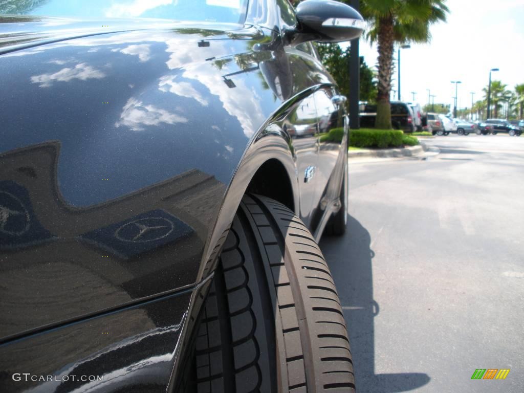 2008 CLS 63 AMG - designo Platinum Black Metallic / Sunset Red photo #12