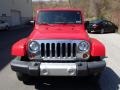 2010 Flame Red Jeep Wrangler Unlimited Sahara 4x4  photo #3