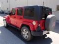 2010 Flame Red Jeep Wrangler Unlimited Sahara 4x4  photo #6