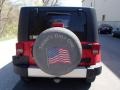 2010 Flame Red Jeep Wrangler Unlimited Sahara 4x4  photo #7