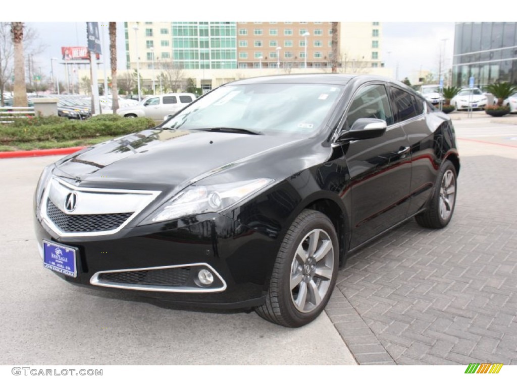 2013 ZDX SH-AWD - Crystal Black Pearl / Ebony photo #3
