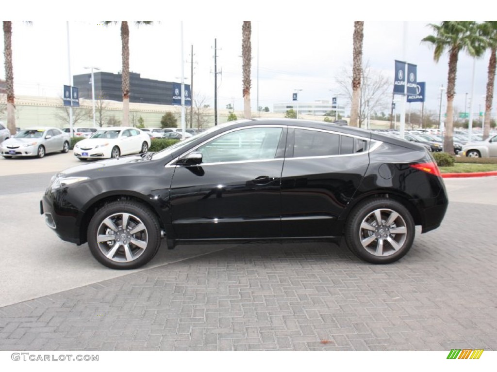 2013 ZDX SH-AWD - Crystal Black Pearl / Ebony photo #4