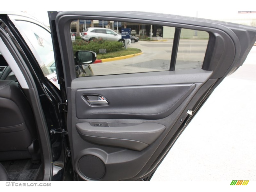 2013 Acura ZDX SH-AWD Ebony Door Panel Photo #80106169