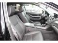 2013 Acura ZDX Ebony Interior Front Seat Photo