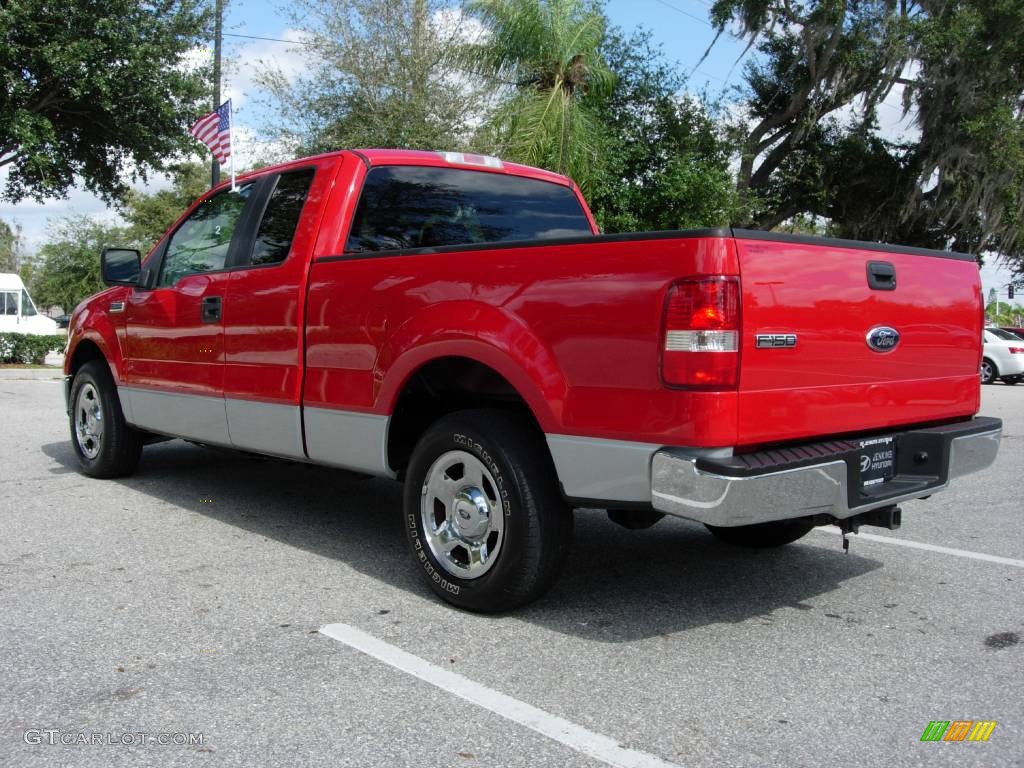 2006 F150 XLT SuperCab - Bright Red / Medium Flint photo #3
