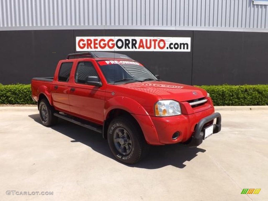 2004 Frontier XE V6 Crew Cab - Aztec Red / Charcoal photo #1