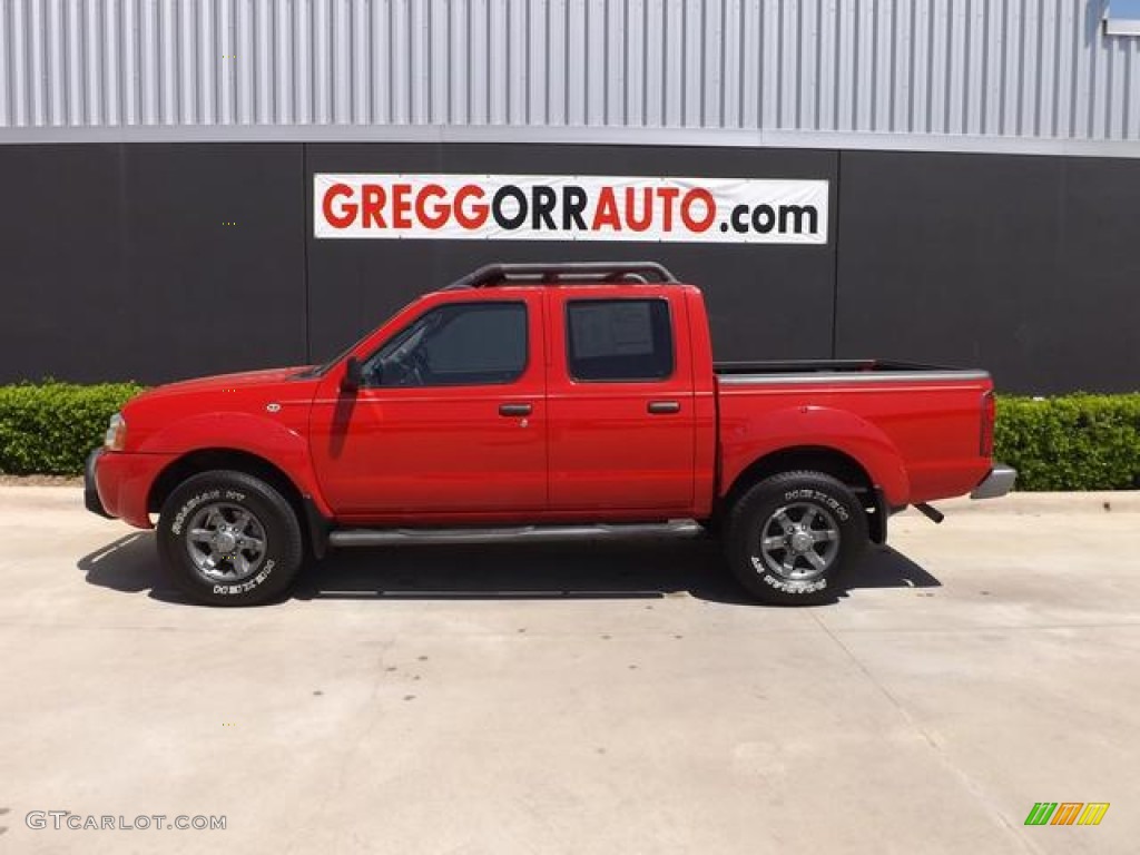 2004 Frontier XE V6 Crew Cab - Aztec Red / Charcoal photo #3