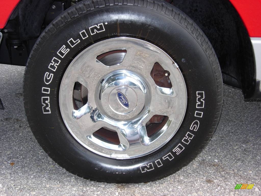 2006 F150 XLT SuperCab - Bright Red / Medium Flint photo #4