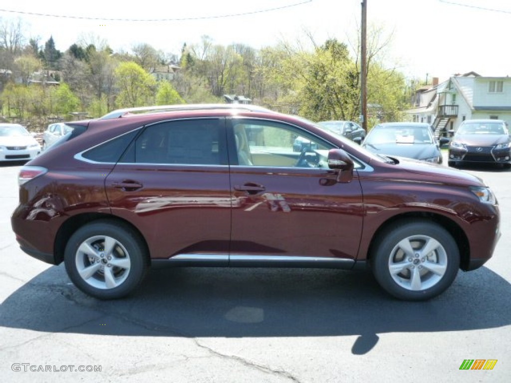 2013 RX 350 AWD - Claret Red Mica / Parchment/Espresso Birds Eye Maple photo #5