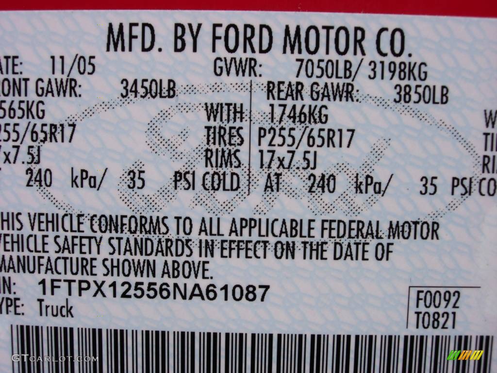 2006 F150 XLT SuperCab - Bright Red / Medium Flint photo #8