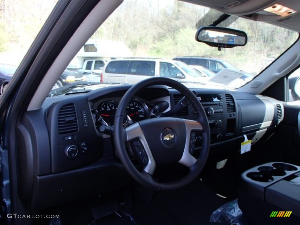 2013 Silverado 1500 LT Extended Cab 4x4 - Blue Granite Metallic / Ebony photo #10