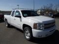 2013 Summit White Chevrolet Silverado 1500 LT Extended Cab 4x4  photo #2