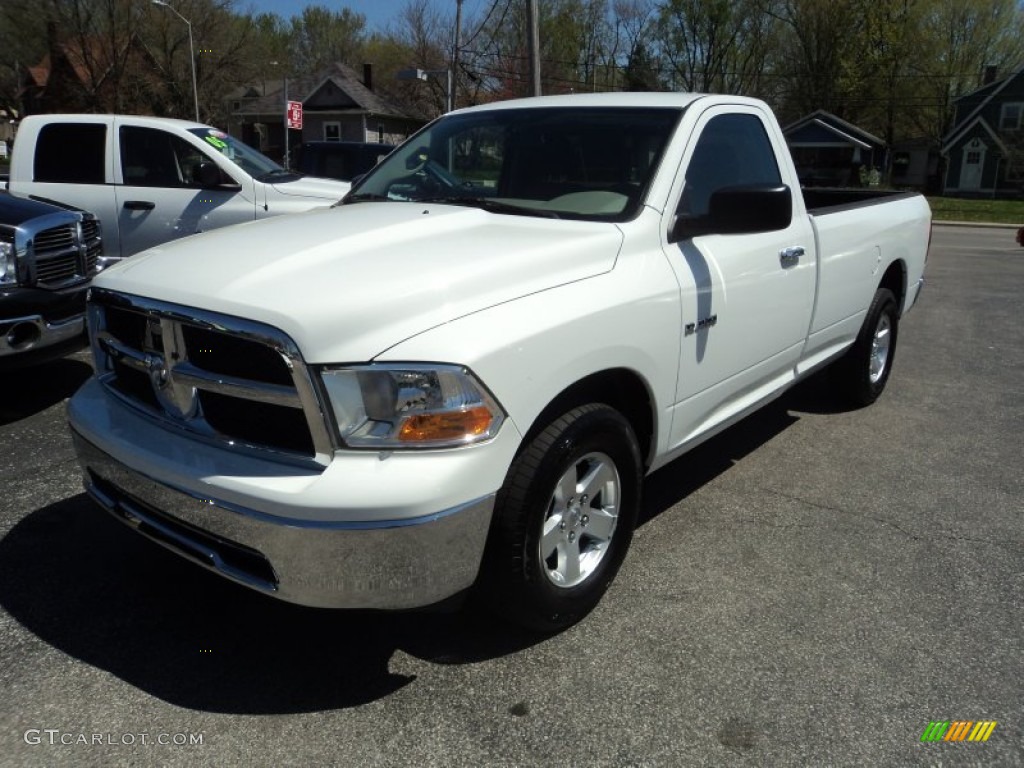 2010 Ram 1500 SLT Regular Cab - Stone White / Dark Slate/Medium Graystone photo #2