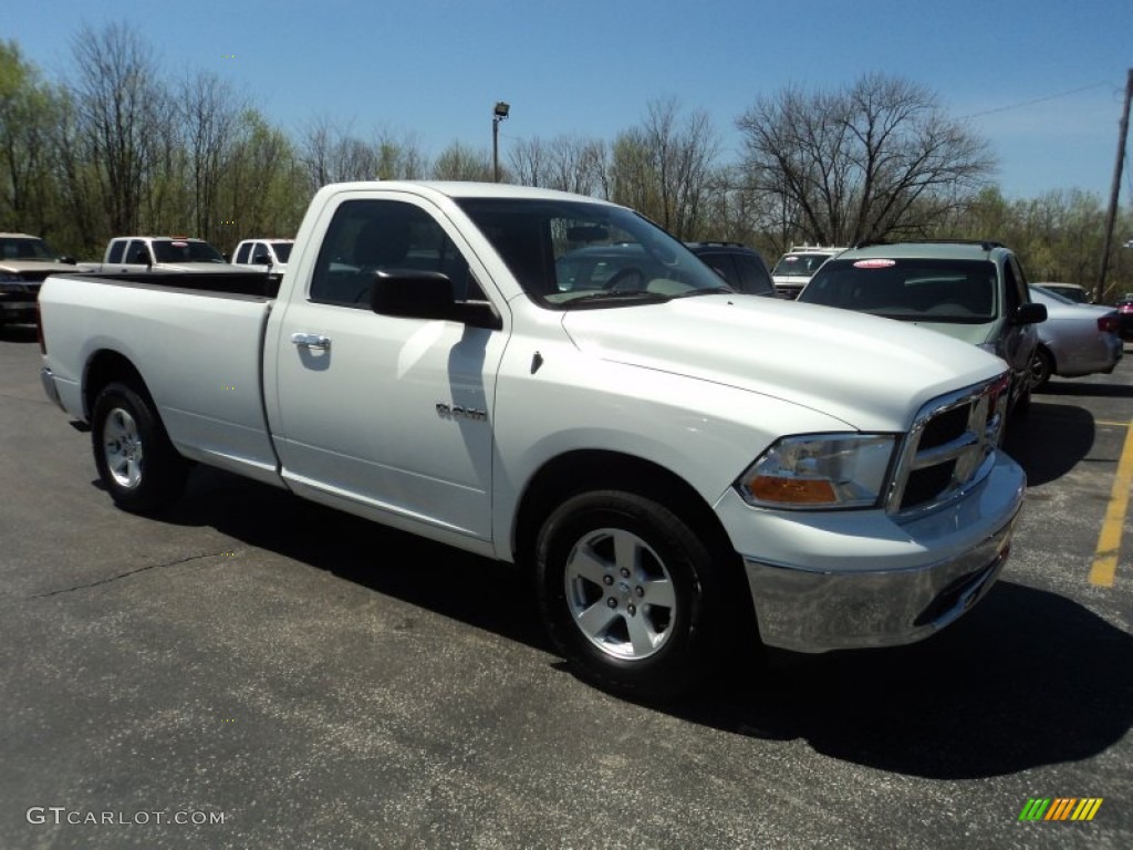 2010 Ram 1500 SLT Regular Cab - Stone White / Dark Slate/Medium Graystone photo #23