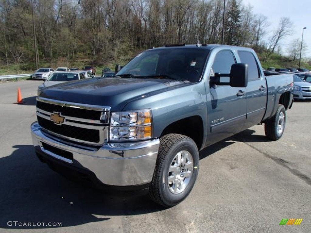 Blue Granite Metallic 2013 Chevrolet Silverado 2500HD LT Crew Cab 4x4 Exterior Photo #80111360