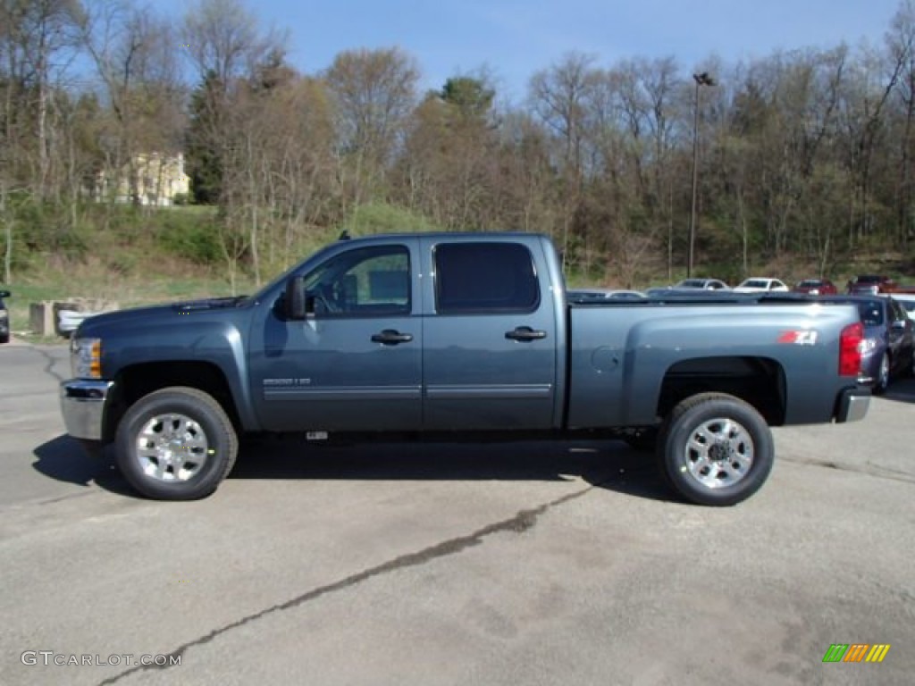 Blue Granite Metallic 2013 Chevrolet Silverado 2500HD LT Crew Cab 4x4 Exterior Photo #80111372