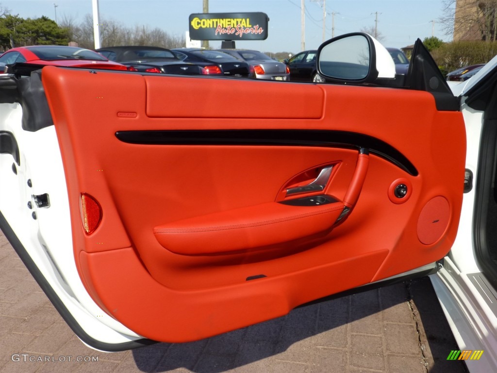 2013 Maserati GranTurismo Sport Coupe Rosso Corallo Door Panel Photo #80113211