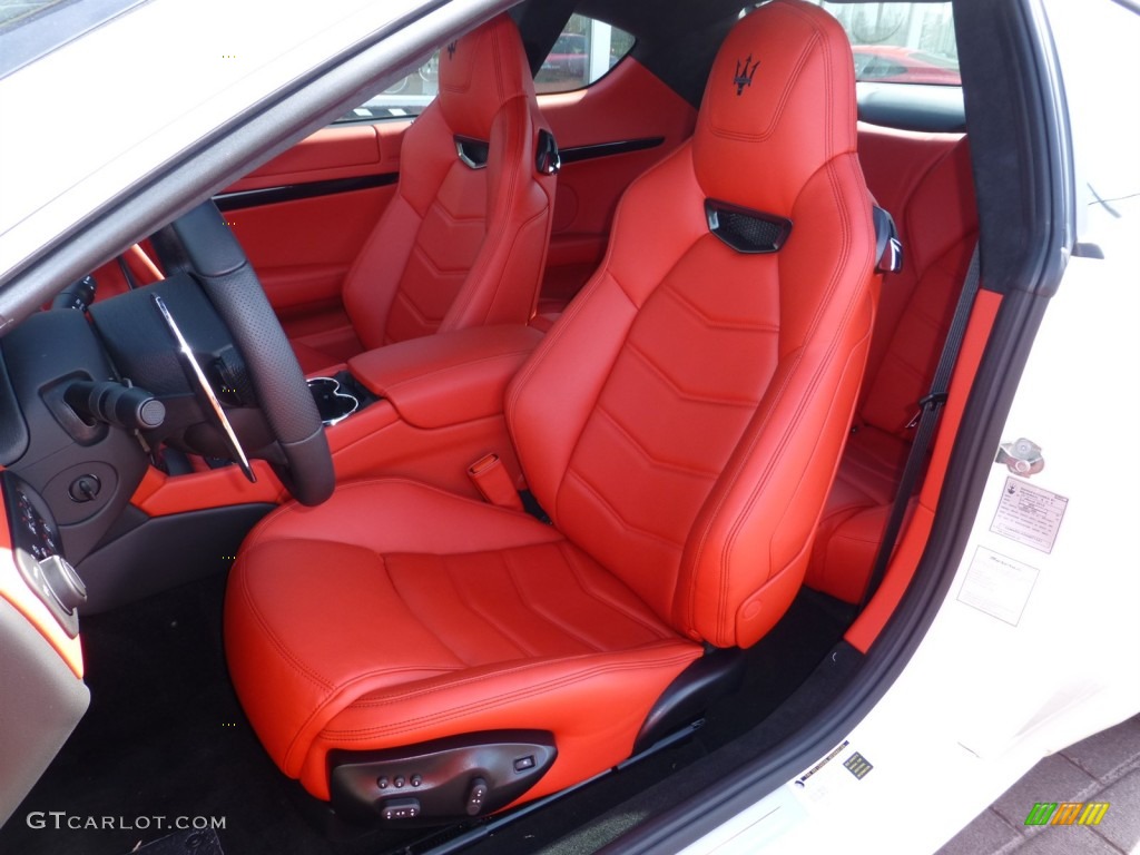 Rosso Corallo Interior 2013 Maserati GranTurismo Sport Coupe Photo #80113265