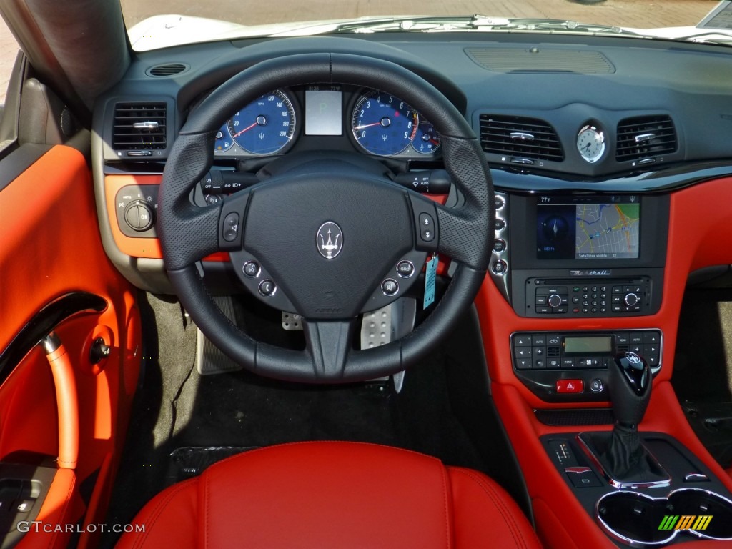2013 Maserati GranTurismo Sport Coupe Rosso Corallo Dashboard Photo #80113333