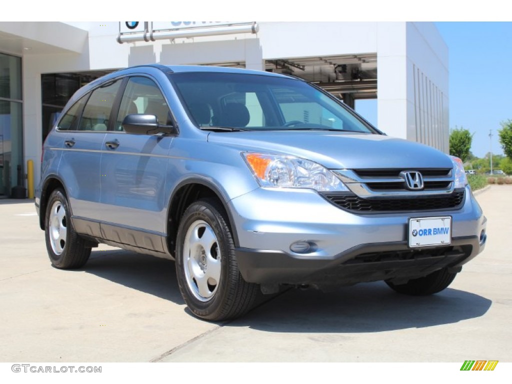 2011 CR-V LX 4WD - Glacier Blue Metallic / Gray photo #2