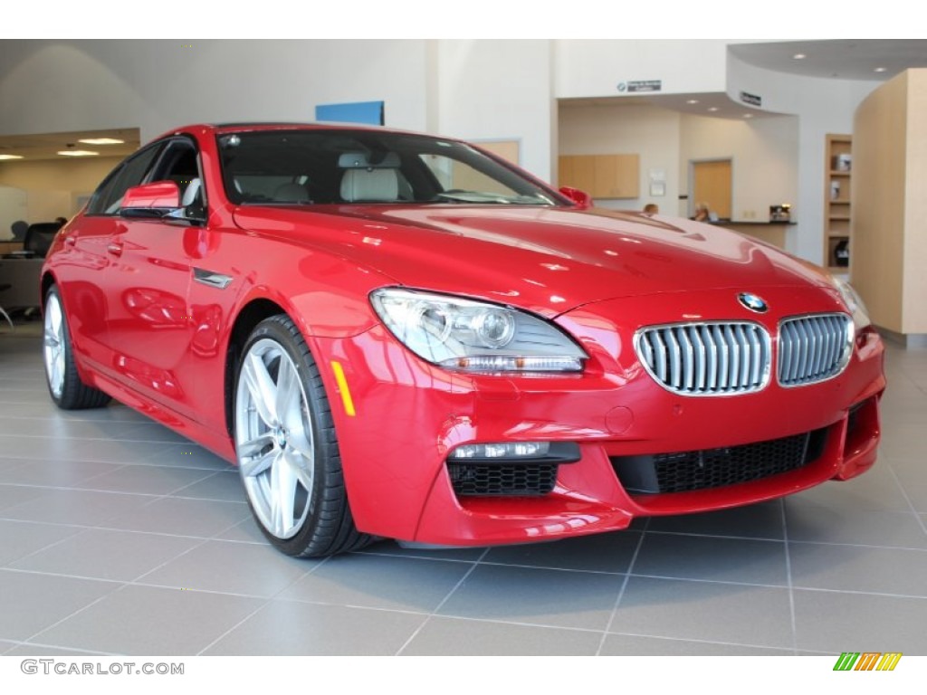 2014 6 Series 650i Gran Coupe - Imola Red / Ivory White photo #2