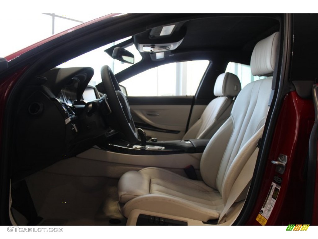 Ivory White Interior 2014 BMW 6 Series 650i Gran Coupe Photo #80114396