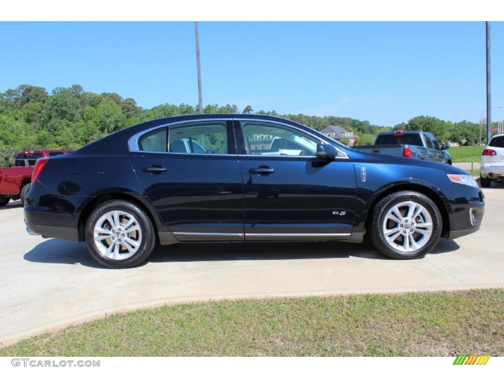 2009 MKS Sedan - Dark Ink Blue Metallic / Cashmere photo #6