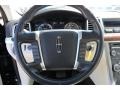 2009 Lincoln MKS Cashmere Interior Steering Wheel Photo