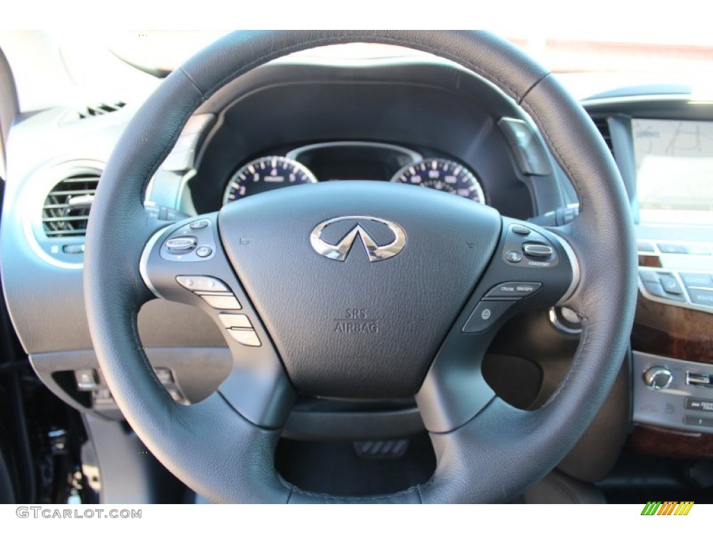 2013 Infiniti JX 35 Java Steering Wheel Photo #80116223
