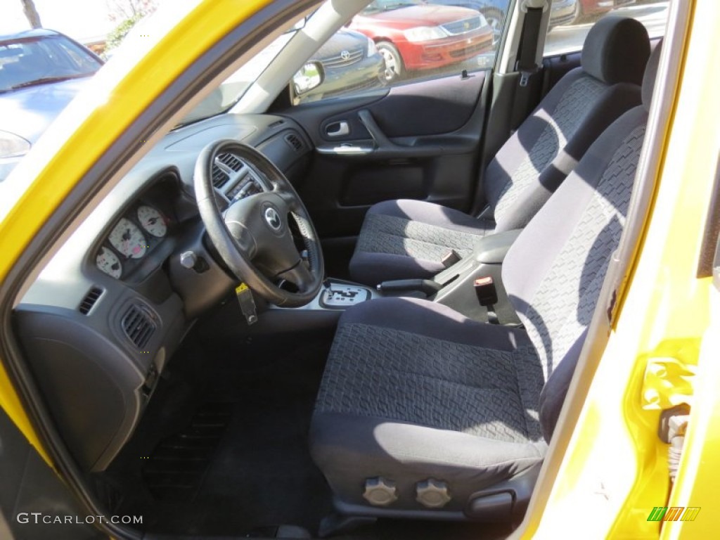 Off Black Interior 2003 Mazda Protege 5 Wagon Photo #80118045