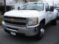 Summit White - Silverado 3500HD WT Regular Cab 4x4 Dually Photo No. 1