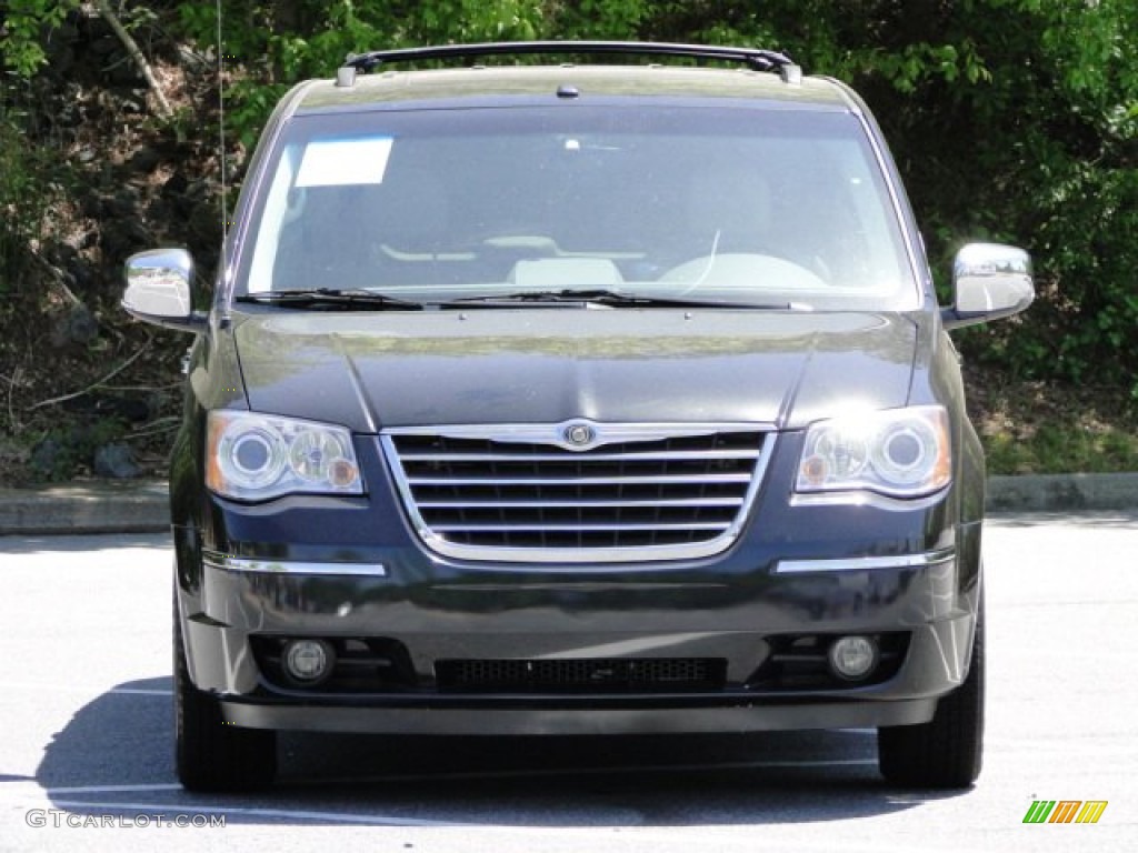 2008 Town & Country Limited - Brilliant Black Crystal Pearlcoat / Medium Slate Gray/Light Shale photo #8