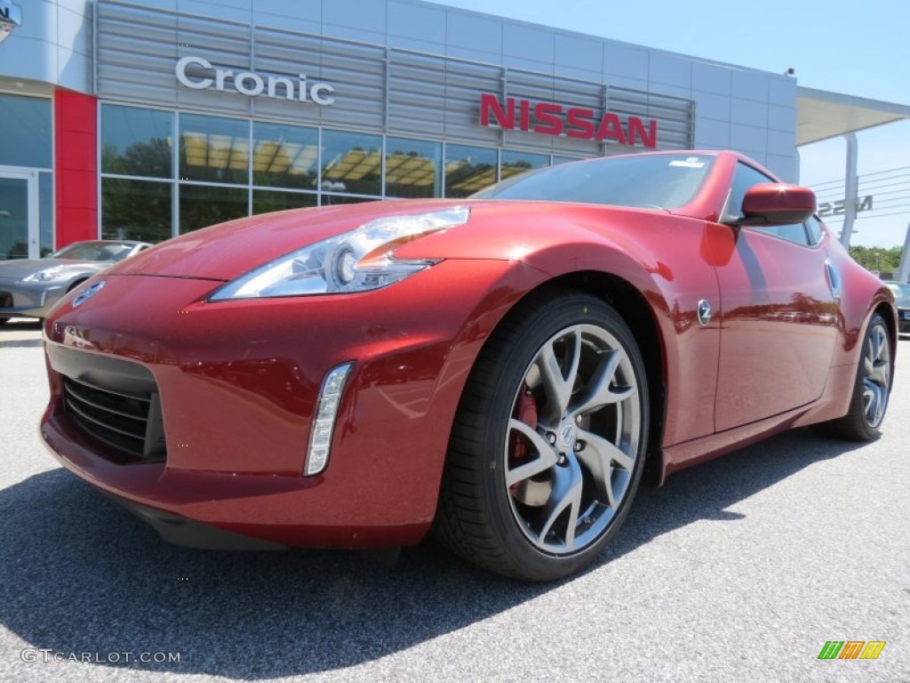 2013 370Z Sport Coupe - Magma Red / Black photo #1