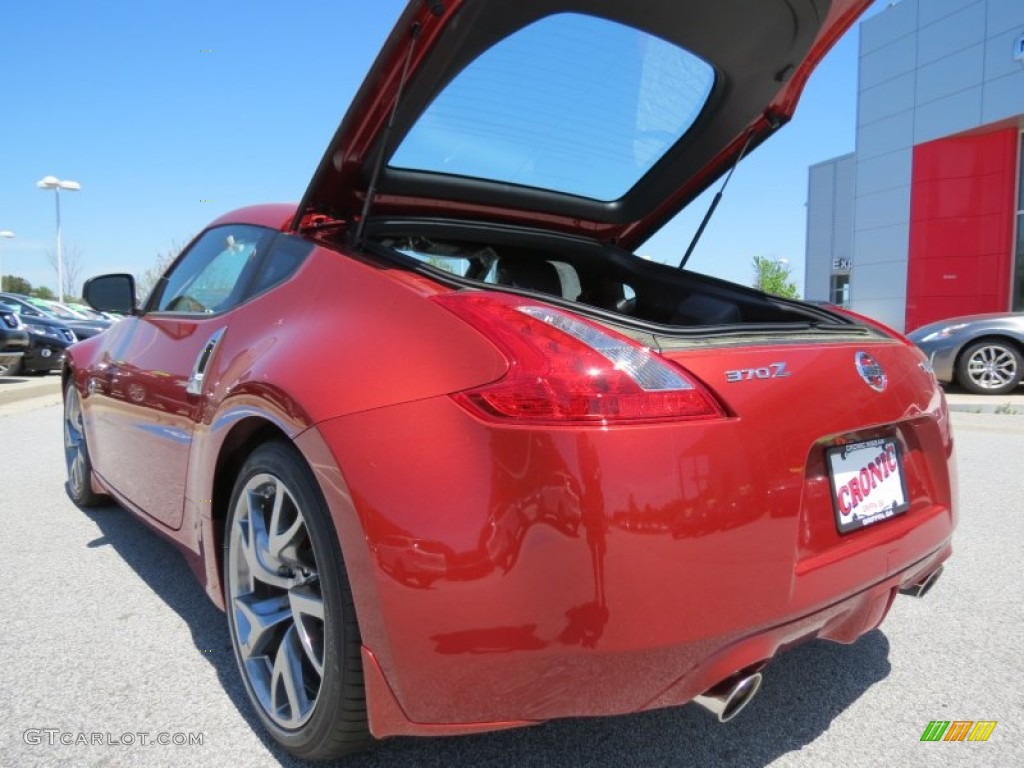 2013 370Z Sport Coupe - Magma Red / Black photo #13